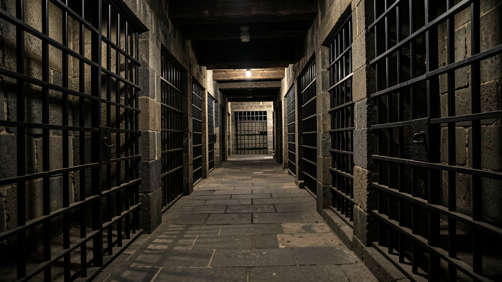 Dungeon cells Fort Santiago stone walls iron bars